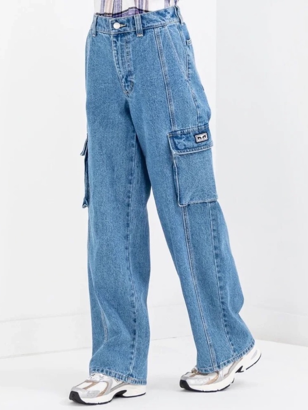 Obey High Waist Cargo Jeans